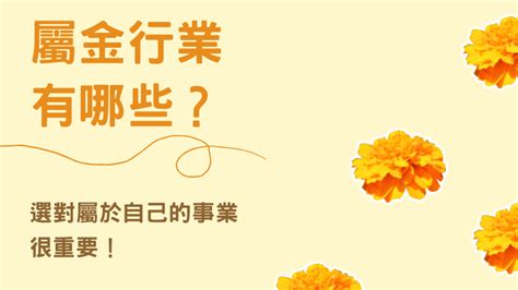 金類工作|選對屬於自己的事業很重要！屬金行業有哪些？【五行…